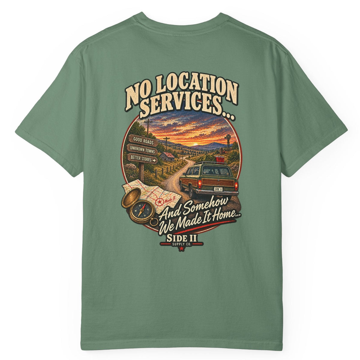 Unsupervised No Location Services Comfort Colors Tee