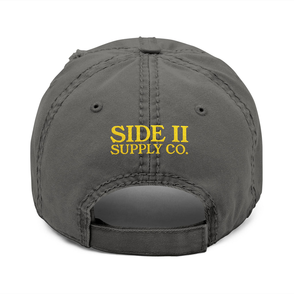 Worn Weathered Wonderful Dark Embroidered Hat