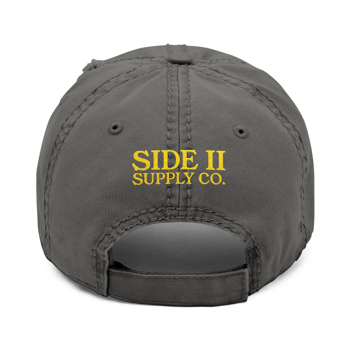 Worn Weathered Wonderful Dark Embroidered Hat