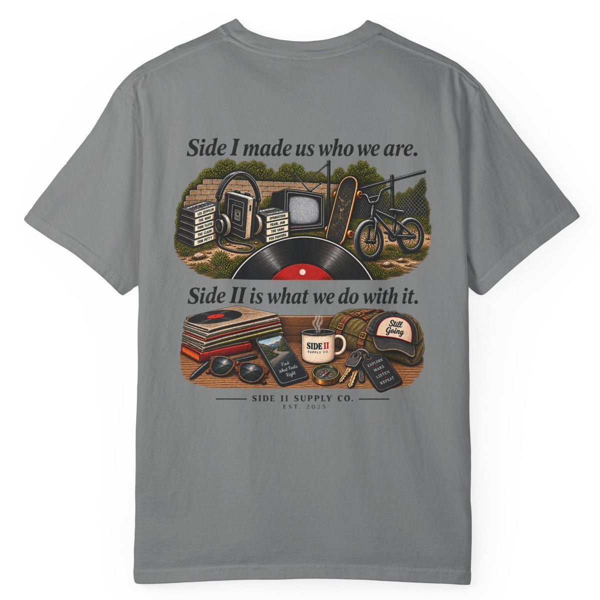 Side I Side II Graphic Comfort Colors Tee