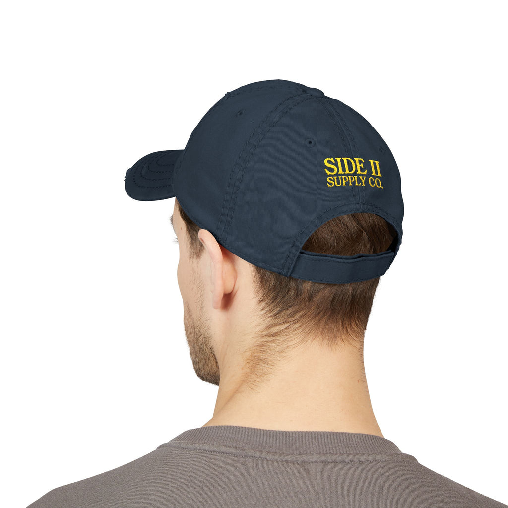 Worn Weathered Wonderful Dark Embroidered Hat