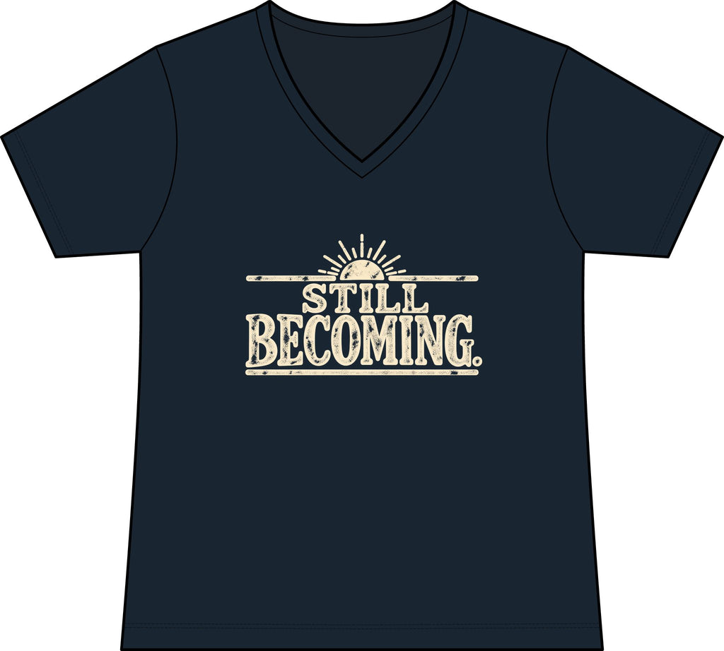 Still Becoming – Women’s Concert V-Neck Tee