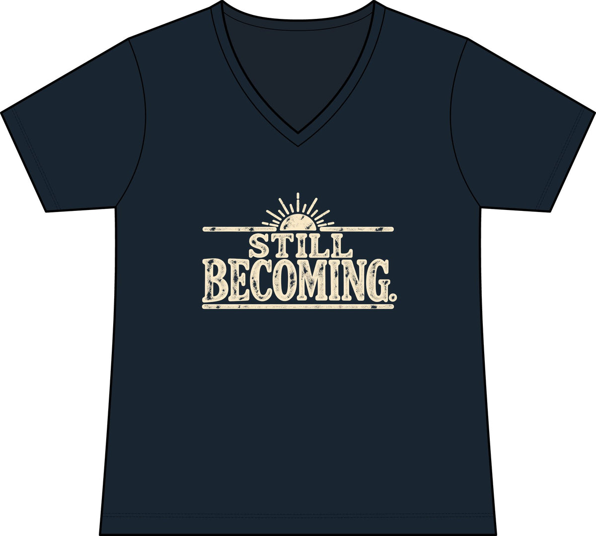 Still Becoming – Women’s Concert V-Neck Tee