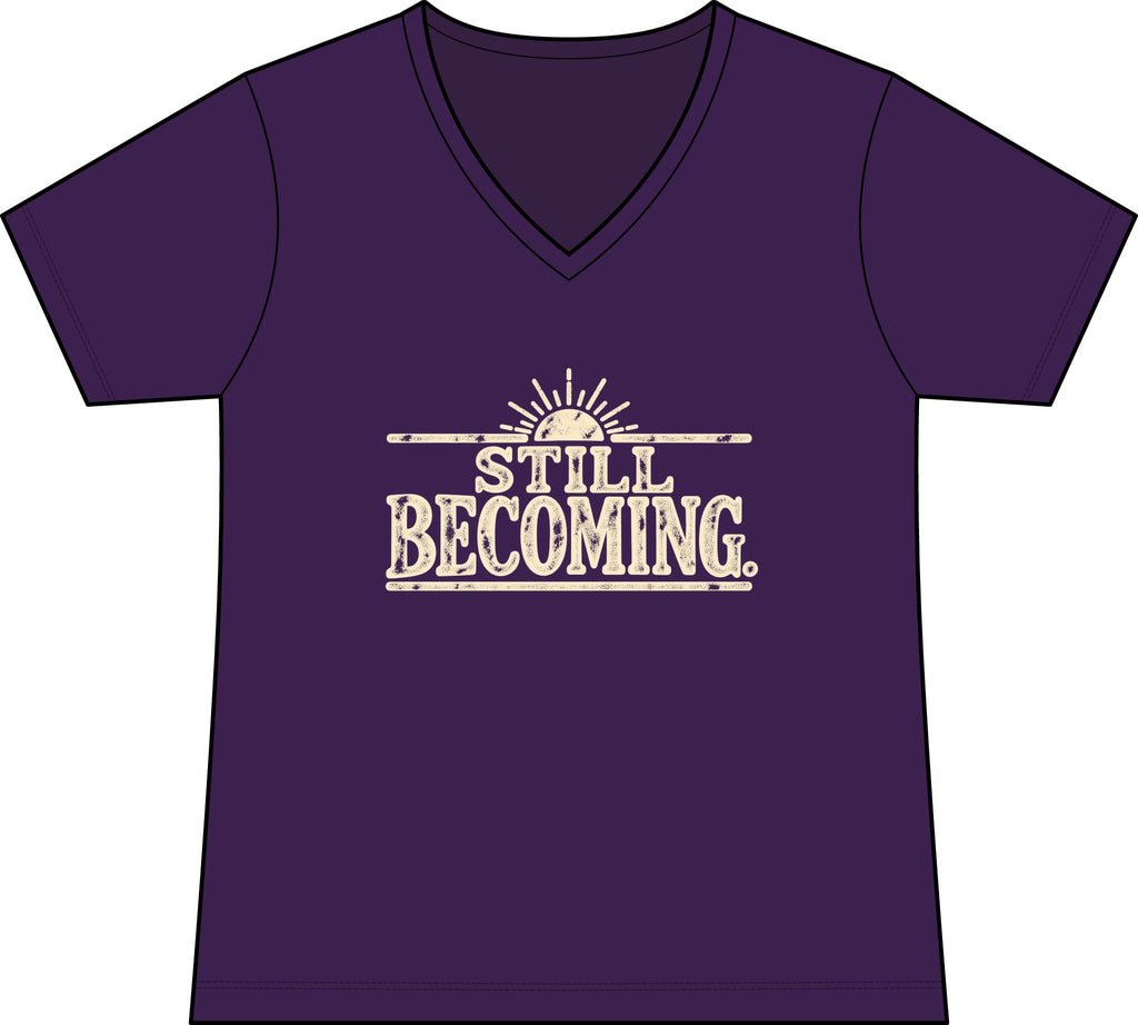 Still Becoming – Women’s Concert V-Neck Tee