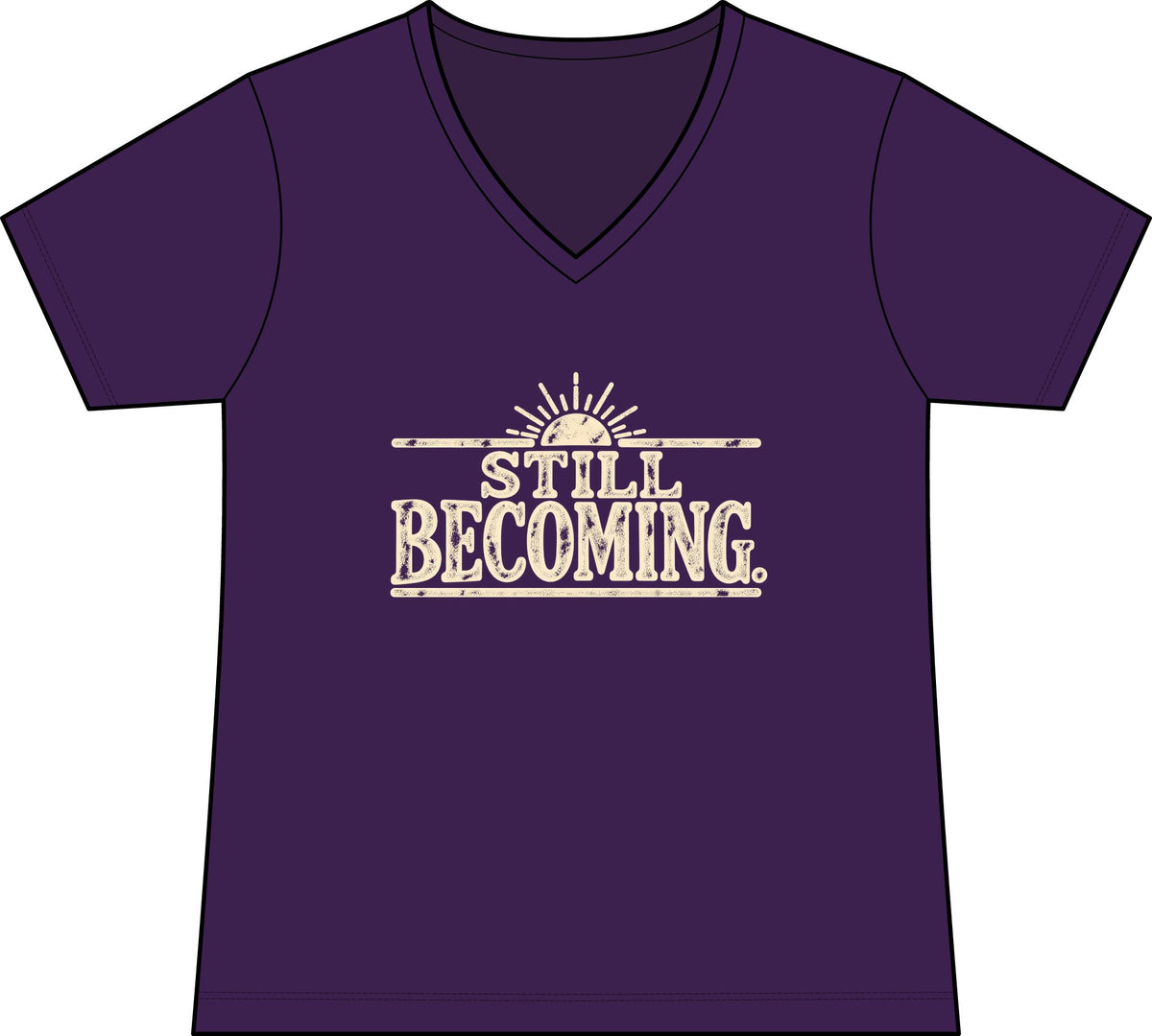 Still Becoming – Women’s Concert V-Neck Tee