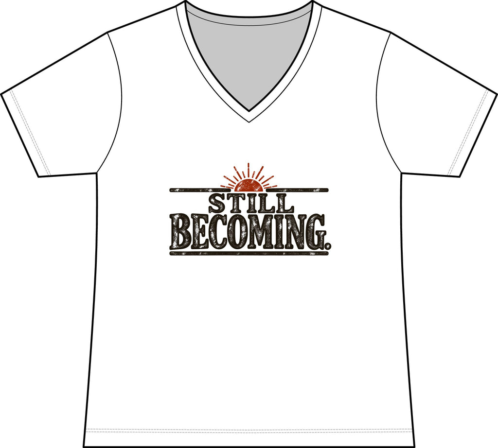 Still Becoming – Women’s Concert V-Neck Tee