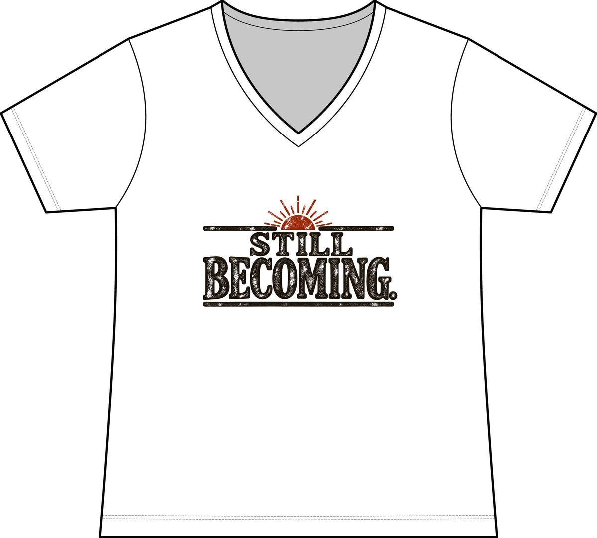 Still Becoming – Women’s Concert V-Neck Tee